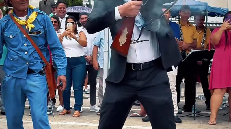 Prefeito Thiago de Miel celebra os 34 anos de Xexéu com tiro oficial de Bacamarte