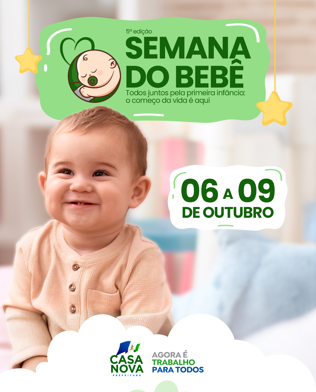 Casa Nova inicia Semana do Bebê com ações de assistência em saúde
