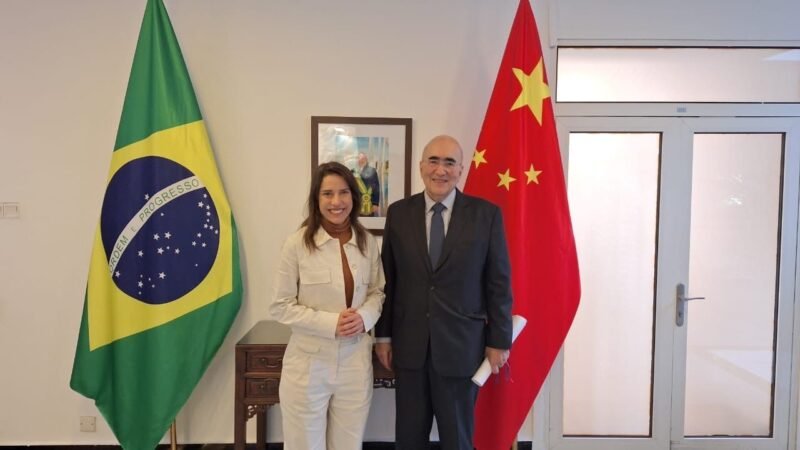 Em reunião com empresas chinesas, governadora Raquel Lyra destaca papel estratégico do Porto de Suape e fortalece diálogo com a Embaixada do Brasil na China