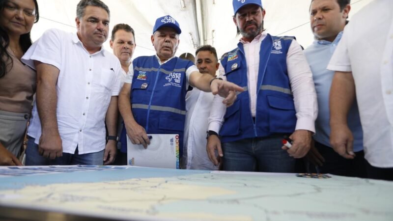 Governador em exercício Ricardo Paes Barreto visita obras em rodovias da Mata Sul
