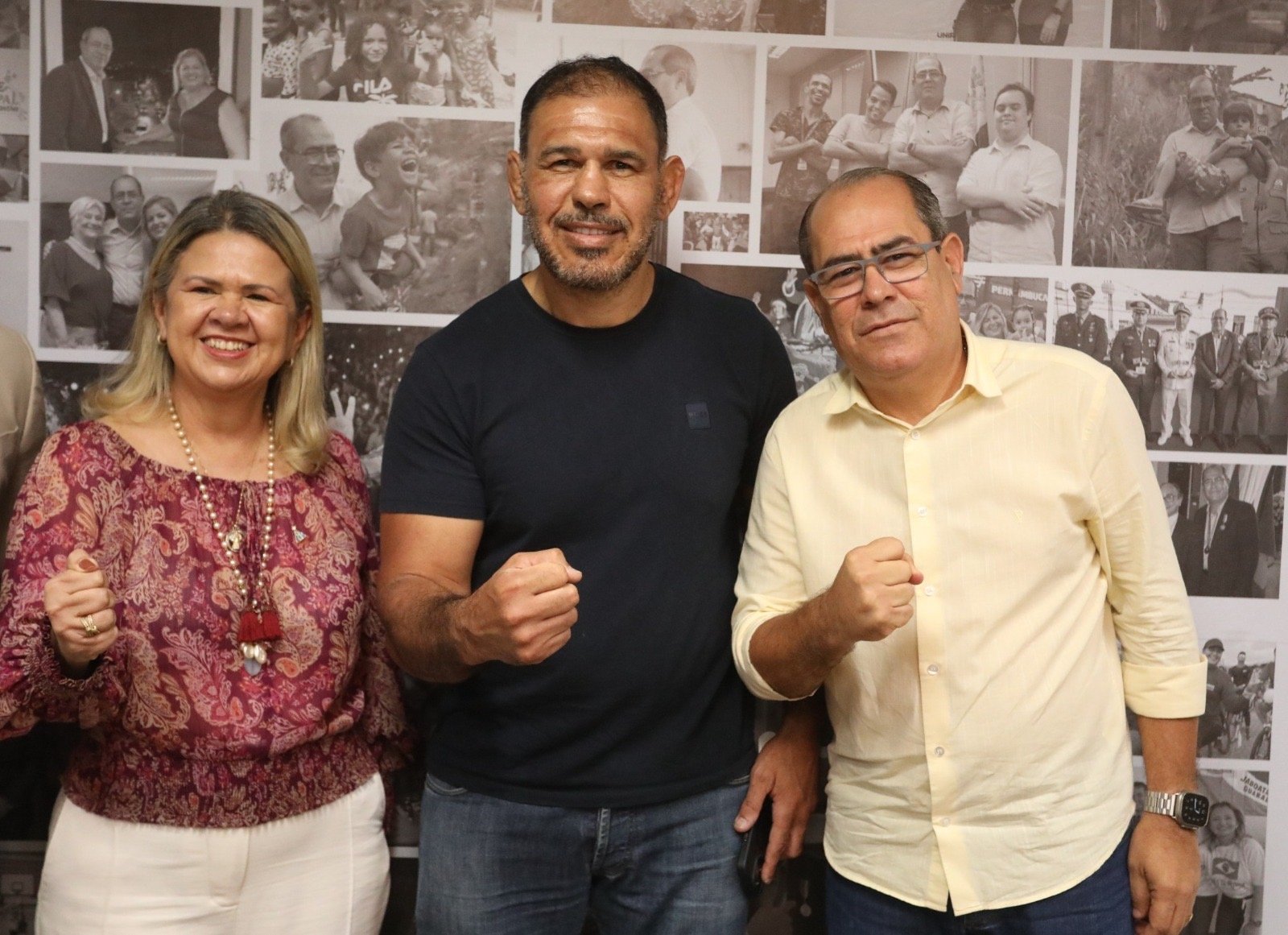 Prefeito Mano Medeiros recebe Rogério Minotouro para apresentação de projeto social