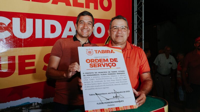 Nova Praça do Bairro Vitorino Gomes marca mais uma ação do programa “Sextou com Obras” em Tabira