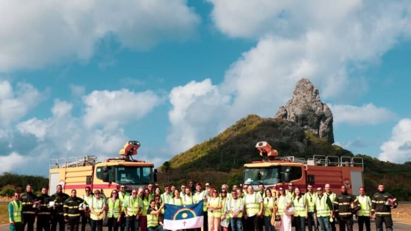 Governadora Raquel Lyra chega a Fernando de Noronha e inaugura pistas de taxiamento e pátio de aeronaves do Aeroporto Governador Carlos Wilson