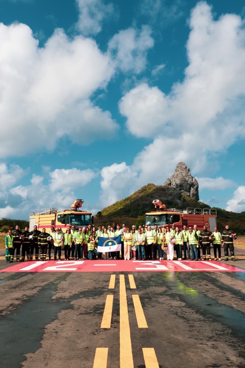 Governadora Raquel Lyra chega a Fernando de Noronha e inaugura pistas de taxiamento e pátio de aeronaves do Aeroporto Governador Carlos Wilson