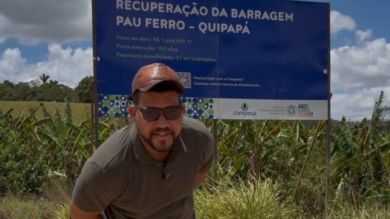 Deputado estadual Abimael Santos denuncia falta de água na Vila do Cruzeiro, em Quipapá