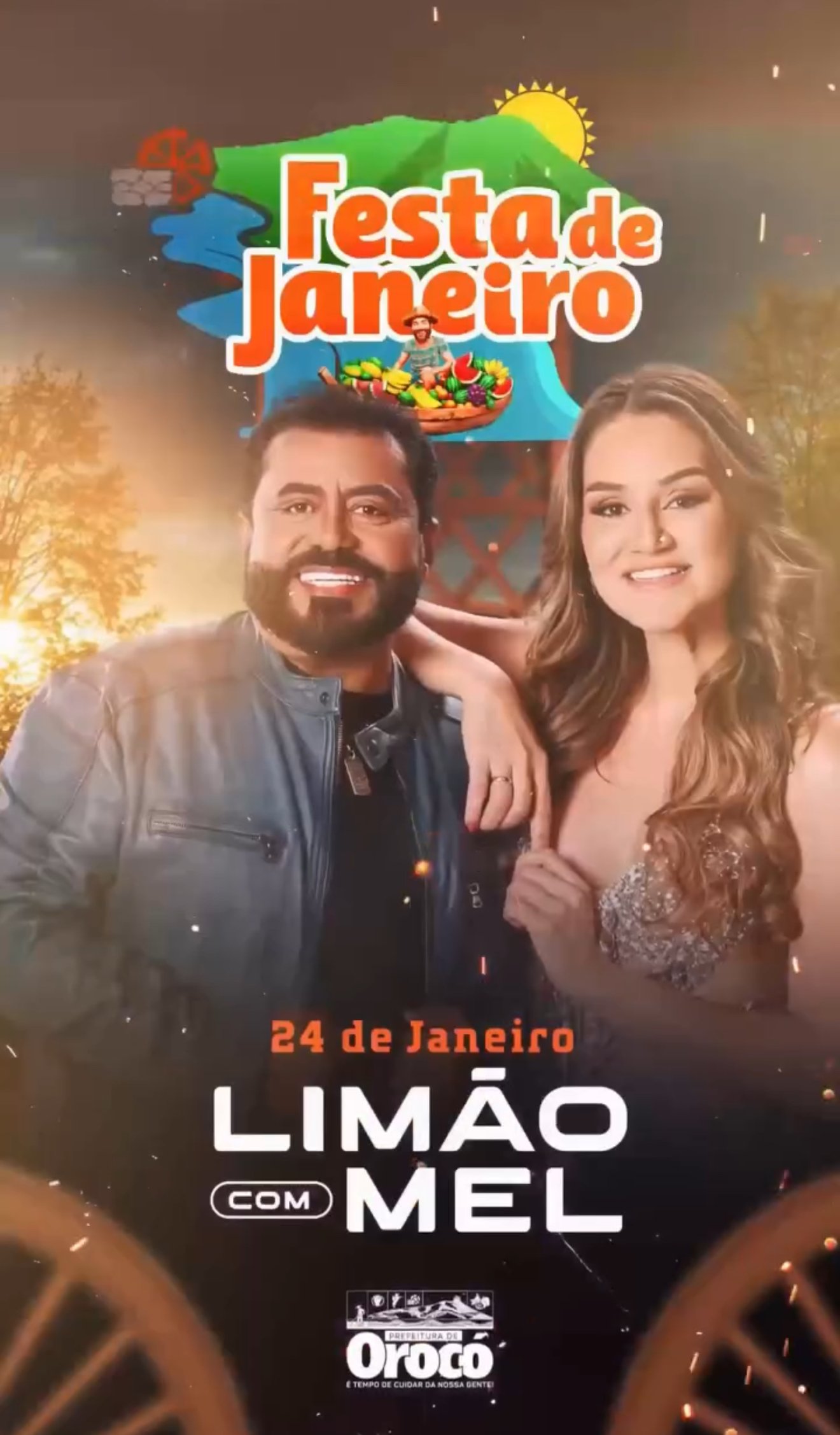Prefeito Ismael Lira anuncia mais uma grande atração da Festa de Janeiro 2026: Limão com Mel se apresenta dia 24