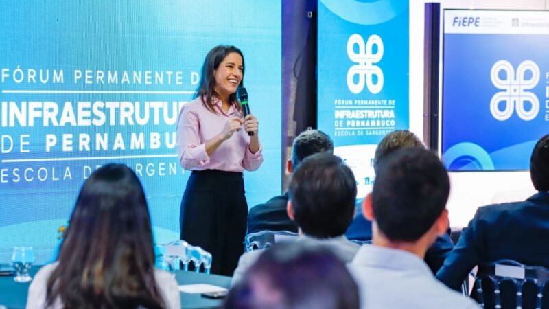 Em fórum da FIEPE, governadora Raquel Lyra destaca avanços na infraestrutura para receber Escola de Sargentos do Exército