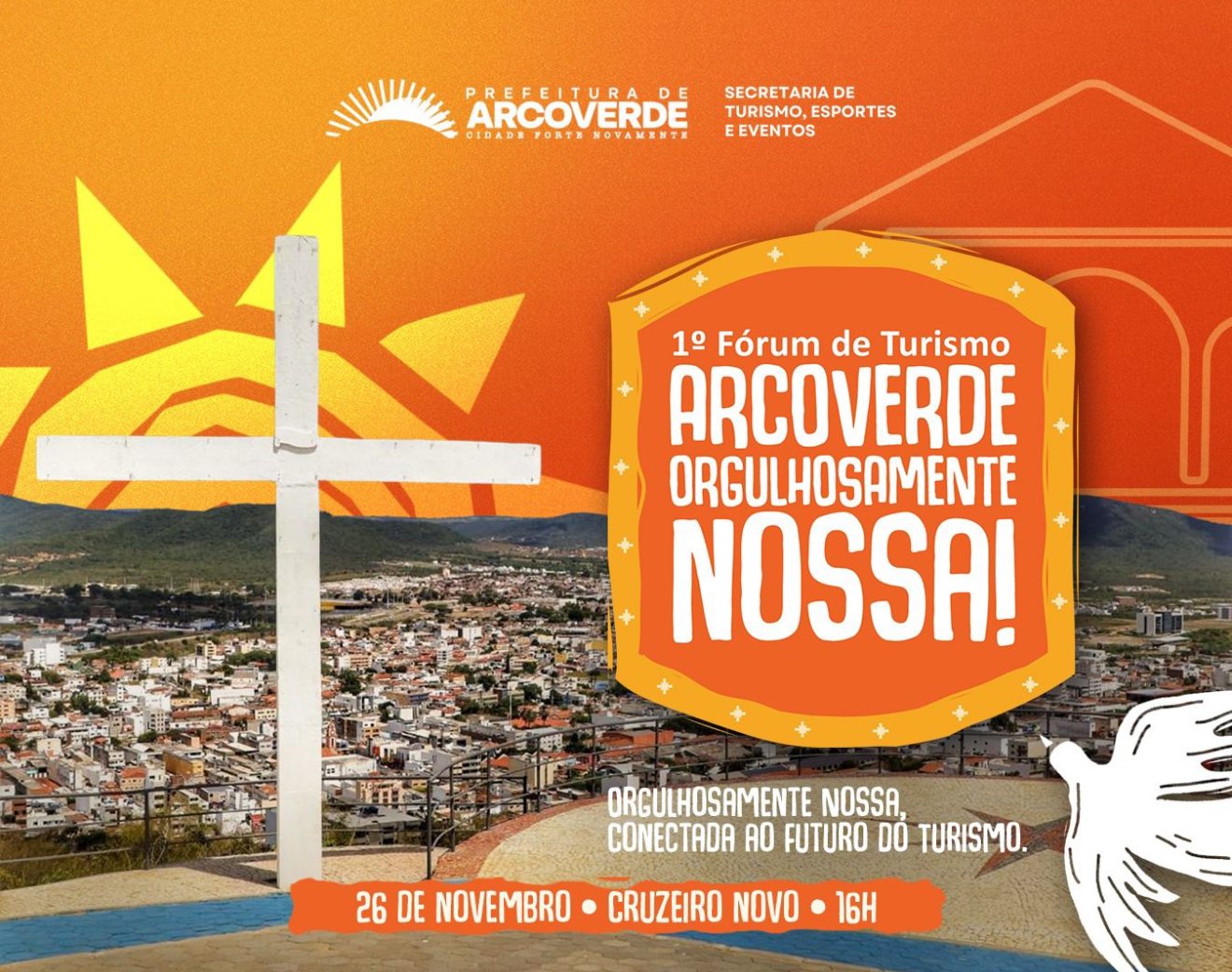 Arcoverde realiza, nesta quarta (26), o 1º Fórum de Turismo e apresenta planejamento estratégico que marca um novo ciclo para o setor