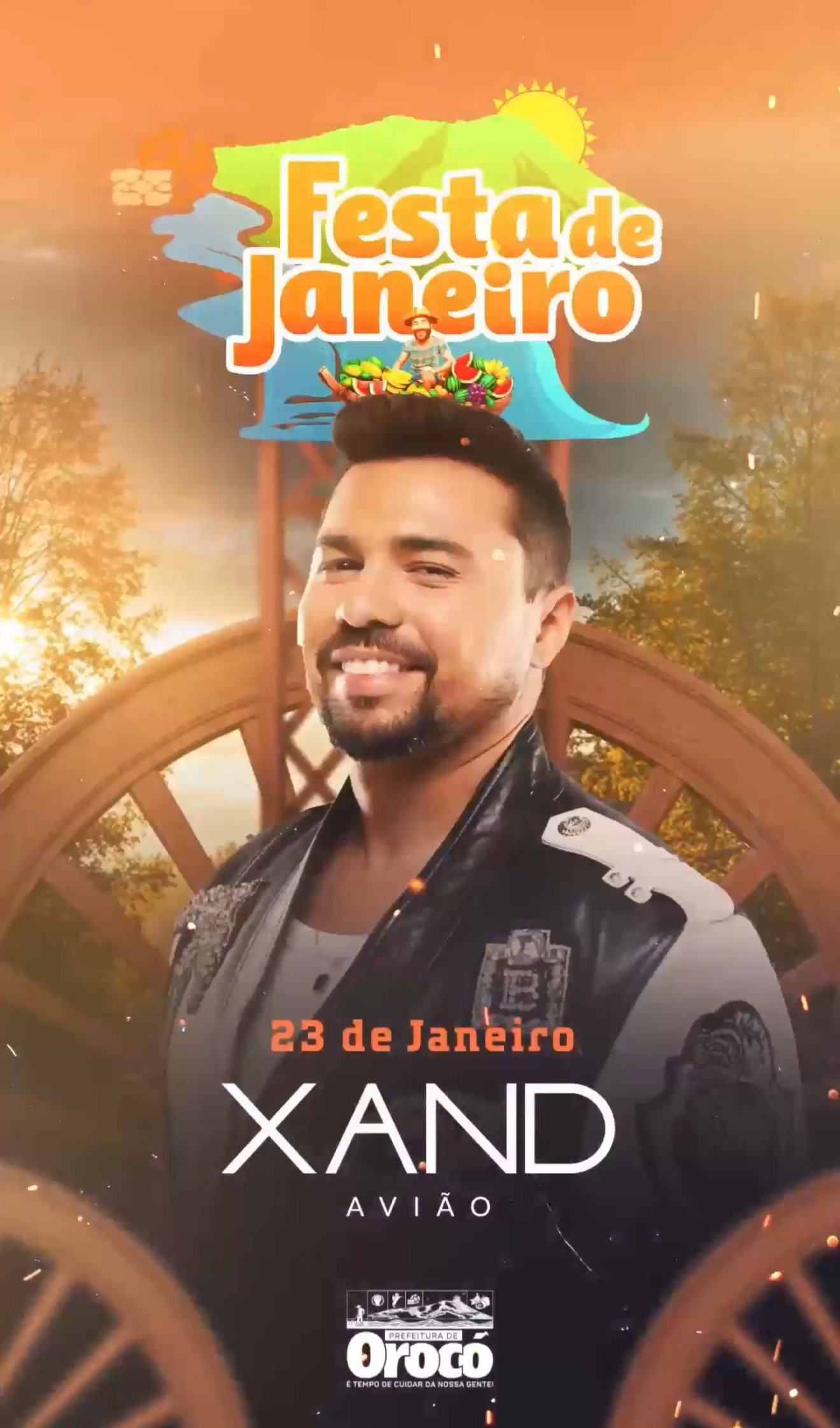 Prefeito Ismael Lira anuncia Xand Avião como nova atração da Festa de Janeiro 2026