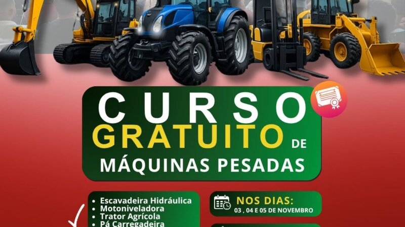 A Prefeitura de Garanhuns, através da Secretaria de Infraestrutura, Obras e Serviços Públicos (Siosp), em parceria com a empresa Qualifica Cursos, abriu as inscrições para o curso gratuito de Máquinas Pesadas.