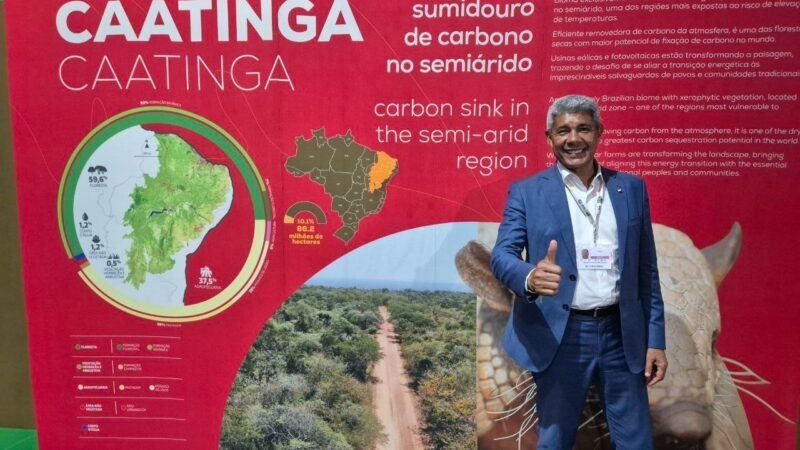 Jerônimo apresenta experiências da Bahia em transição energética e articula parcerias na COP30