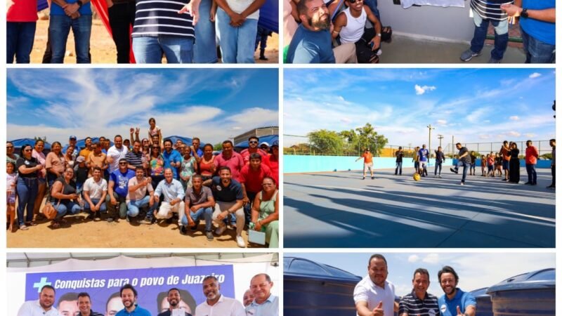 Prefeito Andrei inaugura Pátio Multiuso no Salitre e entrega 150 caixas d’água a famílias do interior de Juazeiro