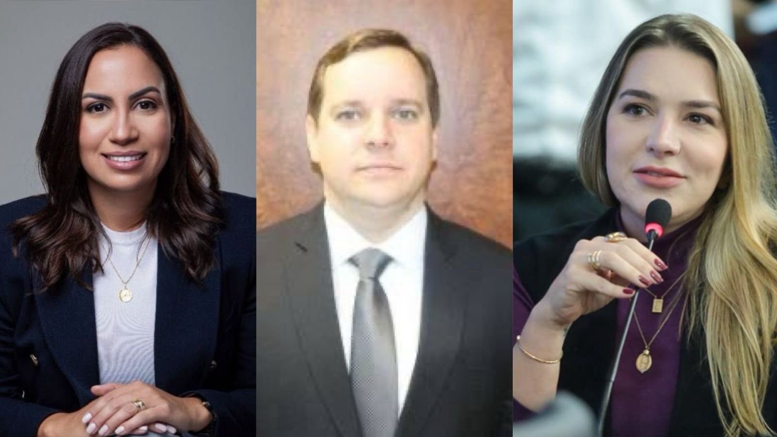 Tribunal de Justiça forma lista tríplice para escolha de novo(a) desembargador(a) com duas mulheres: Diana Câmara, Carlos Gil e Adriana Caribé