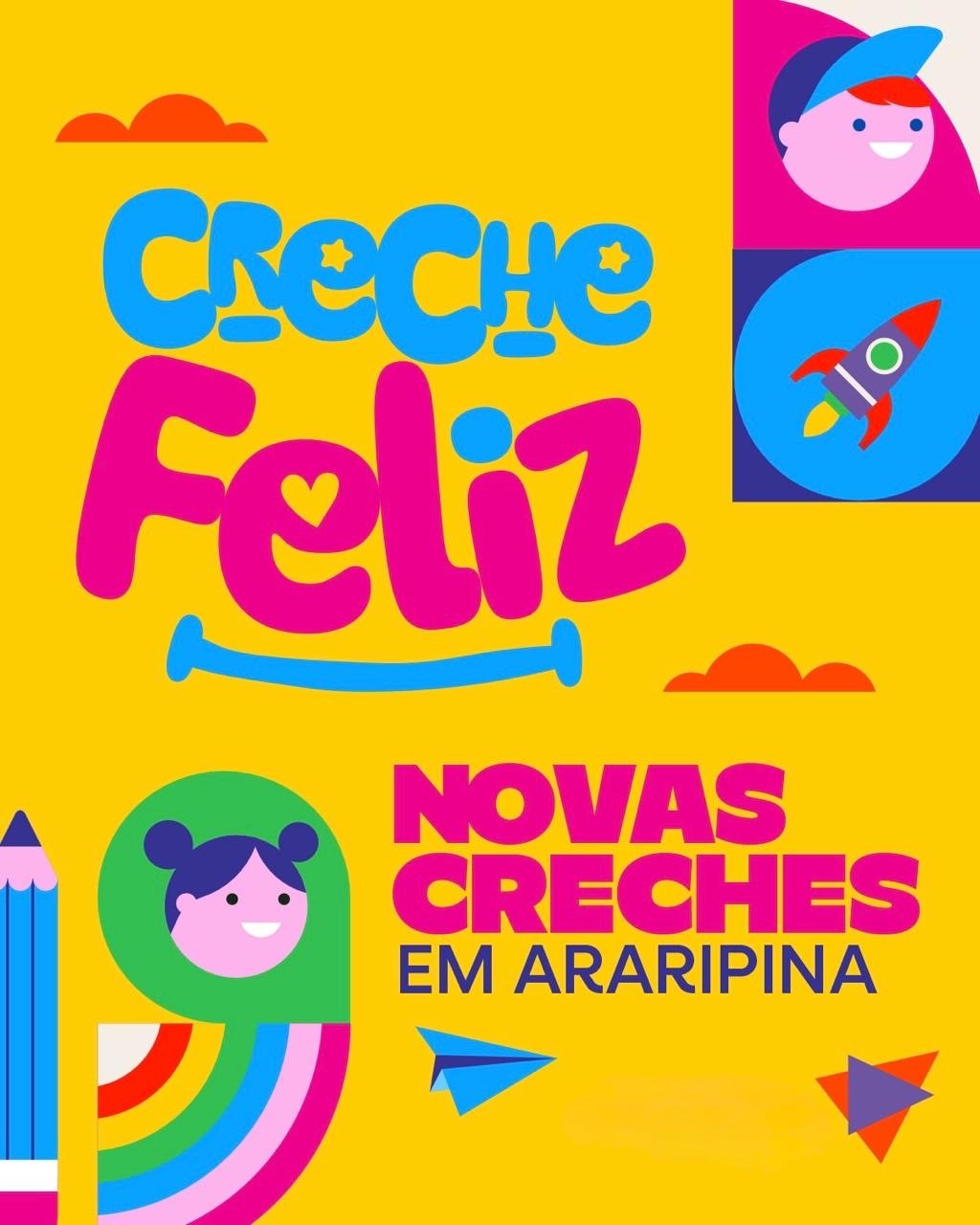 Prefeitura de Araripina vai gerar mais 1.500 novas vagas na rede municipal de ensino com construção de 7 novas creches