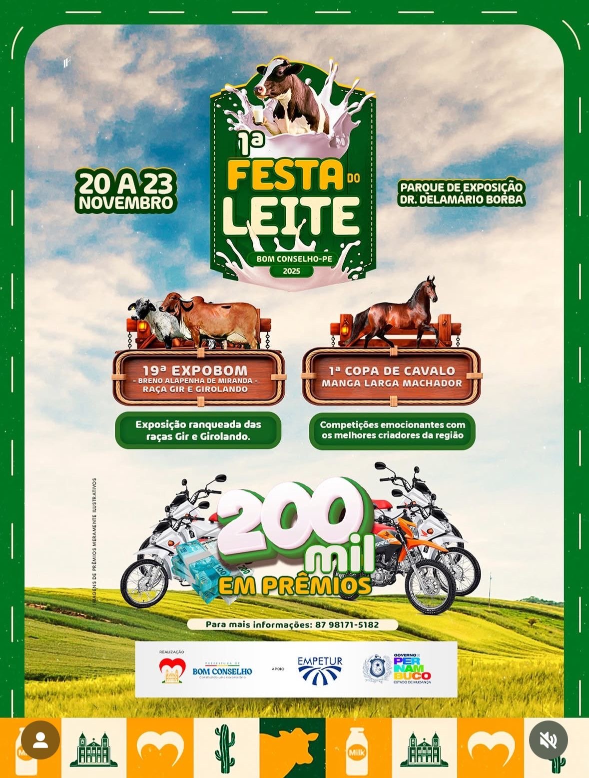 Bom Conselho realiza a 1ª Festa do Leite com mais de R$ 200 mil em prêmios