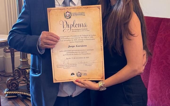 TJPE homenageia os 50 anos de vitivinicultura do ex-prefeito e atual secretário de Governo de Lagoa Grande, Jorge Garziera