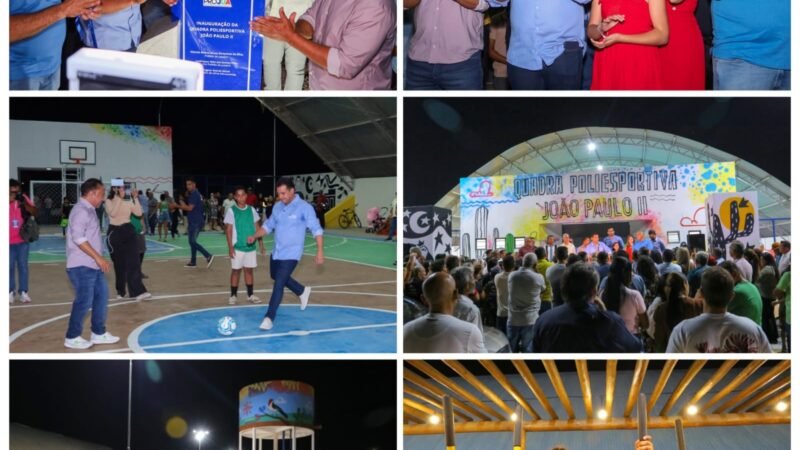 Prefeito Andrei inaugura Praça e Quadra Poliesportiva do bairro João Paulo II