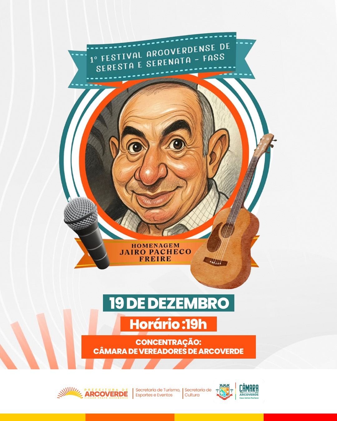 Prefeitura de Arcoverde e Câmara Municipal unem forças e lançam o 1º Festival de Seresta e Serenata