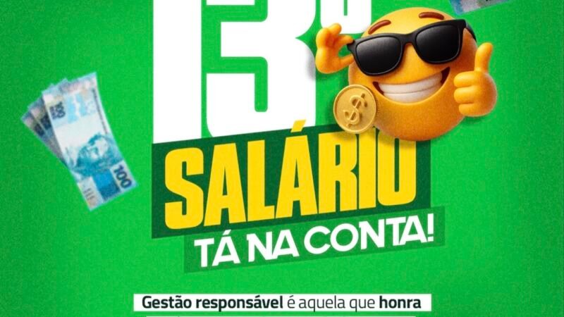 Prefeito Miruca paga 2ª parcela do décimo terceiro salário dos servidores municipais
