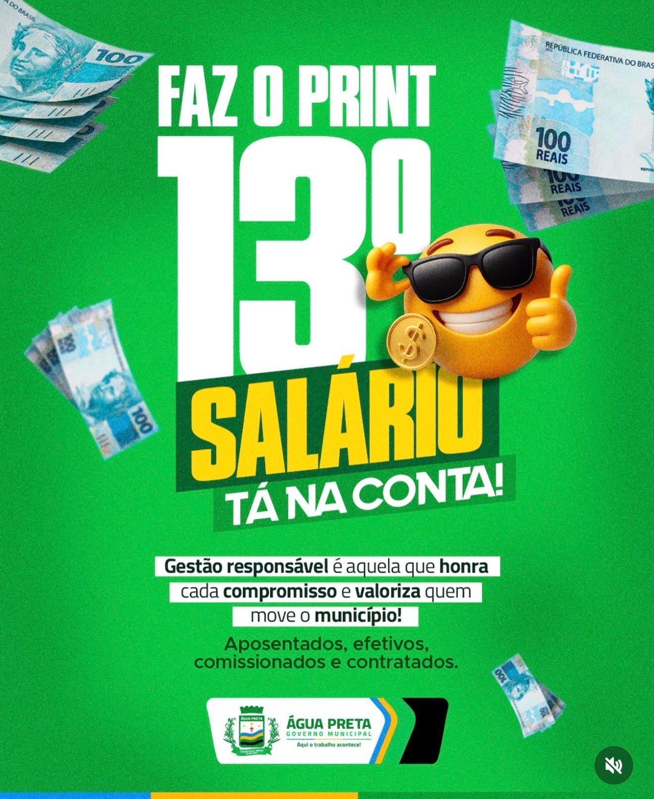 Prefeito Miruca paga 2ª parcela do décimo terceiro salário dos servidores municipais