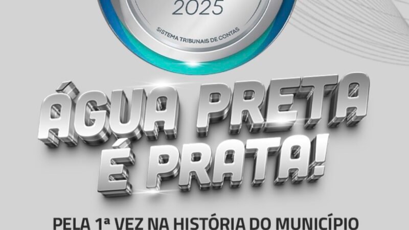 Prefeitura da Água Preta, através da gestão Miruca recebe Selo Prata de reconhecimento