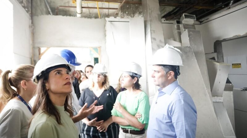 Governadora Raquel Lyra vistoria obras no Hospital da Restauração, que recebe mais de R$ 60 milhões em investimentos