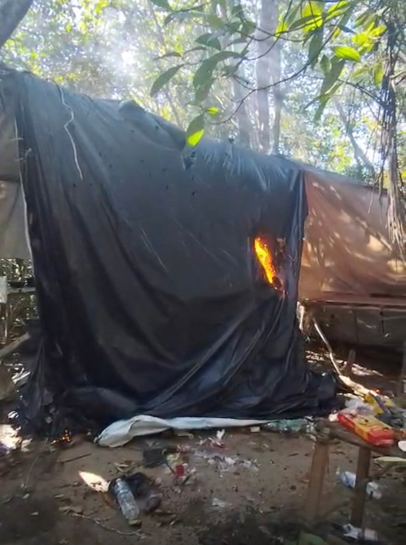 Cerco fechado e acampamentos do tráfico desmontados em São Roque do Paraguaçu