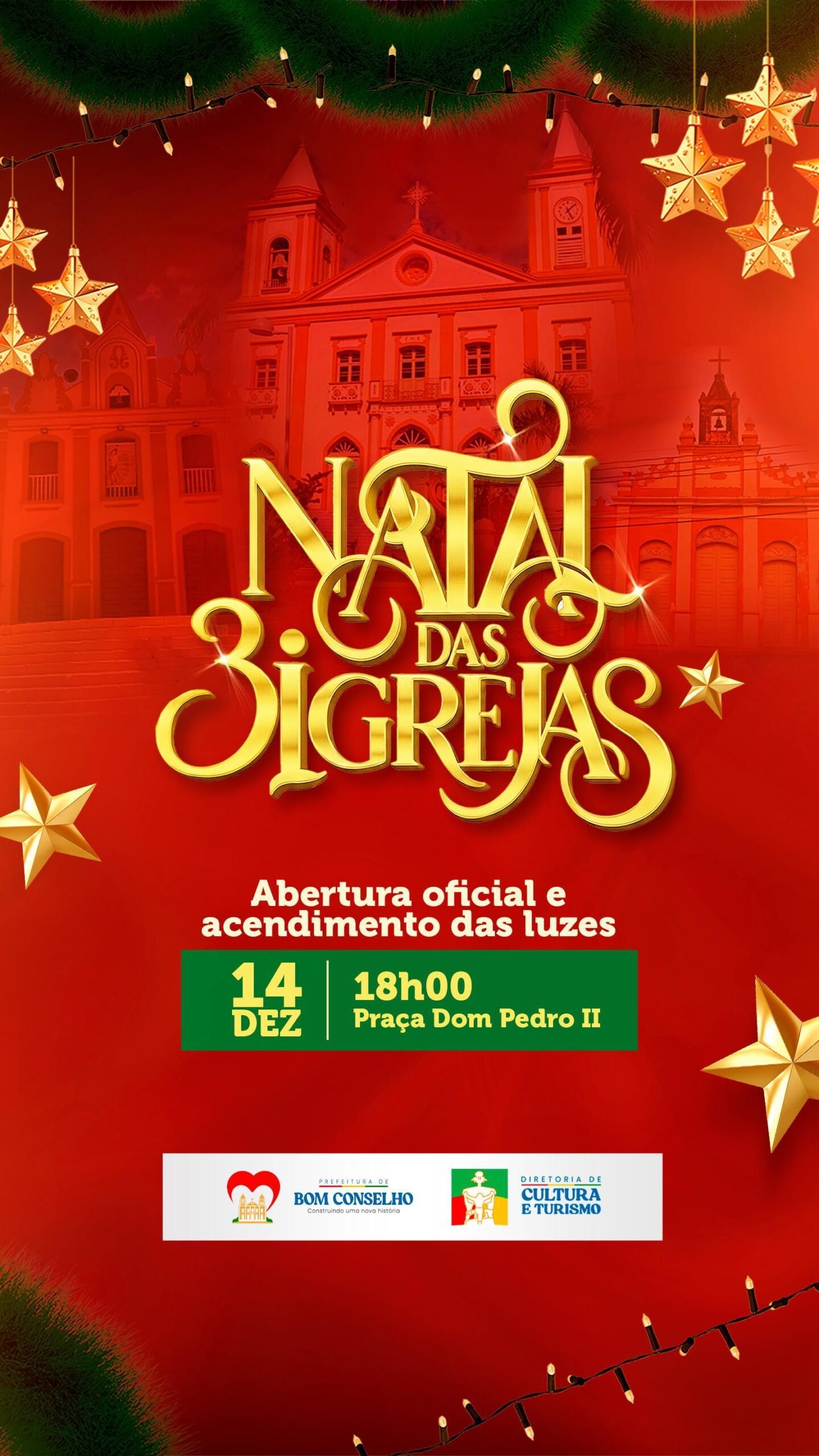 Bom Conselho inicia programação do Natal das 3 Igrejas neste domingo