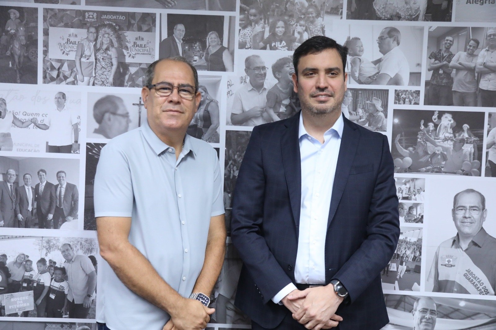 Prefeito Mano Medeiros recebe presidente do Porto de Suape em visita institucional