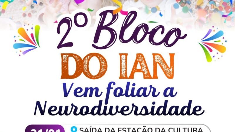 Prefeitura de Arcoverde apoia segunda edição do Bloquinho da Inclusão e Neurodiversidade durante o Carnaval 2026