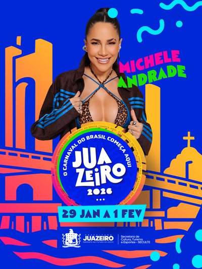 Saiddy Bamba, Jammil e Michele Andrade entram na festa e ampliam o Carnaval de Juazeiro 2026