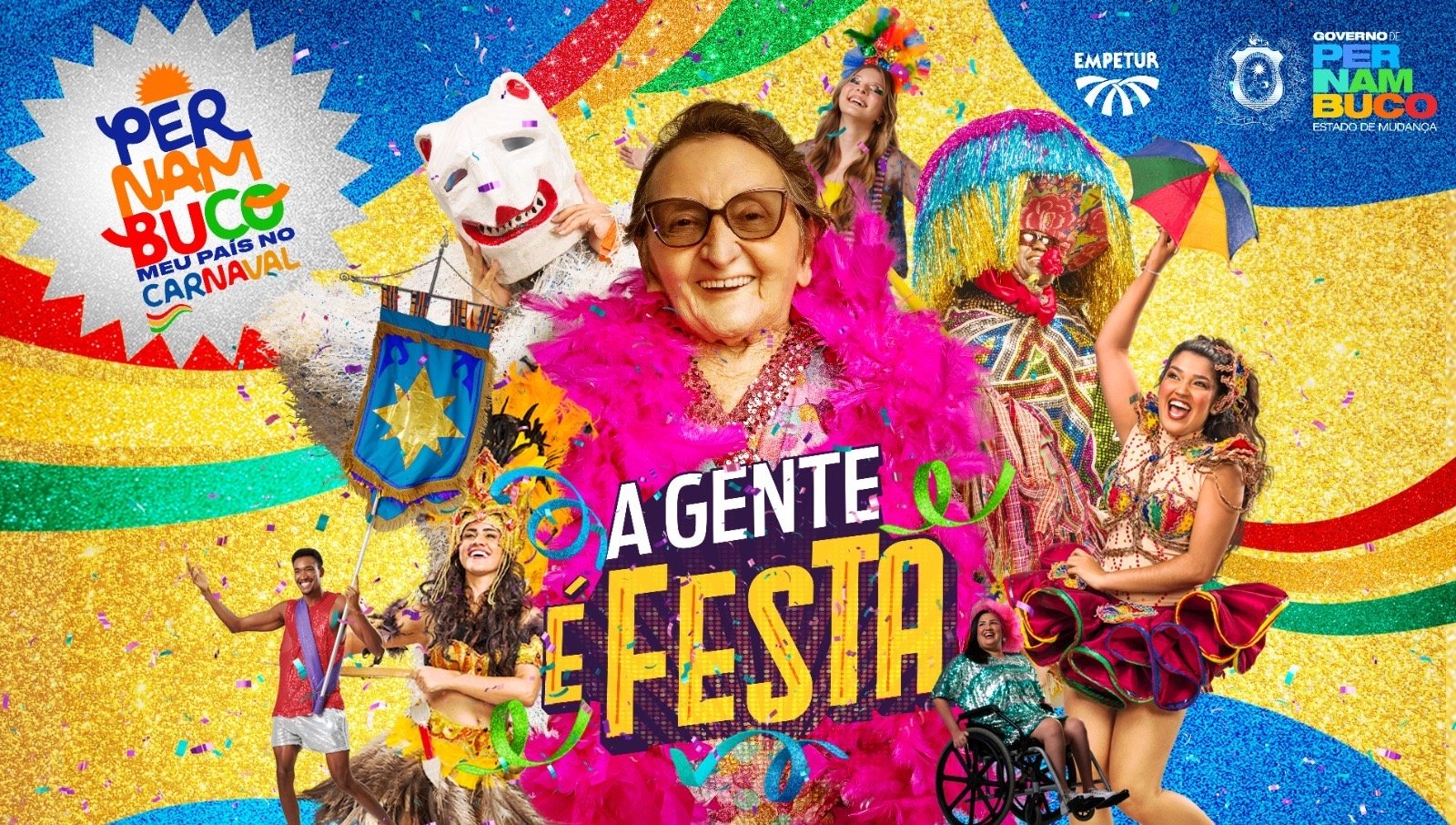 Carnaval e cinema: Governo de Pernambuco lança campanha para o Carnaval 2026 inspirada no filme O Agente Secreto