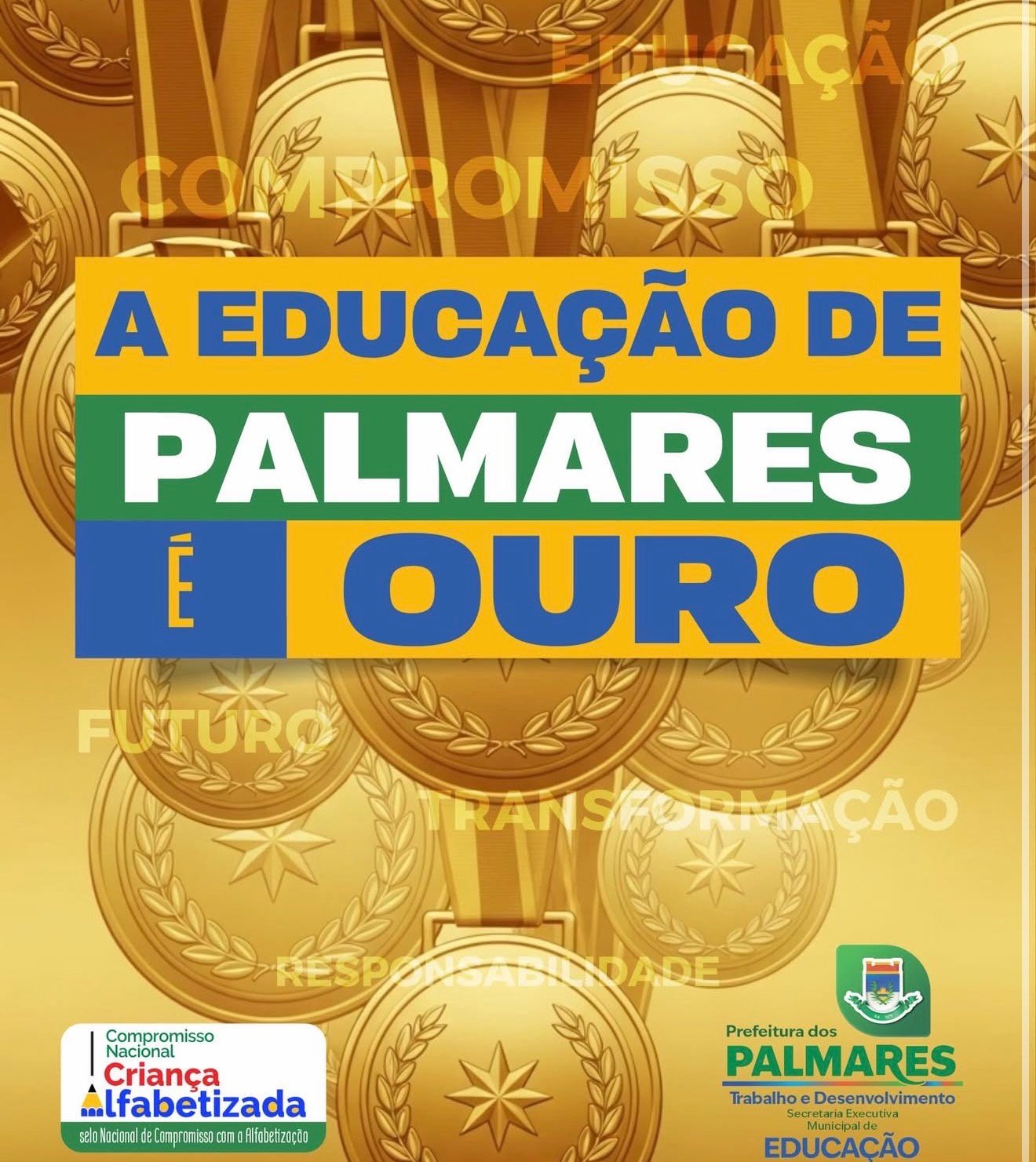 Palmares conquista Selo Dourado da Alfabetização e se destaca na educação pública