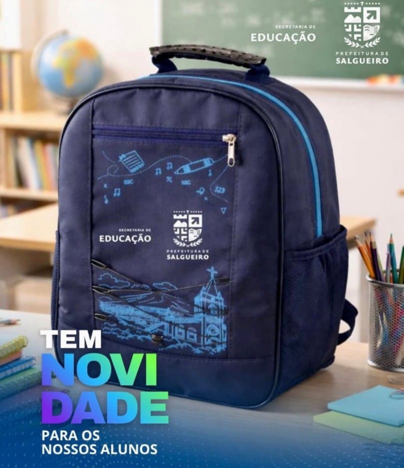 Secretária de Educação de Salgueiro apresenta nova mochila para o ano letivo 2026