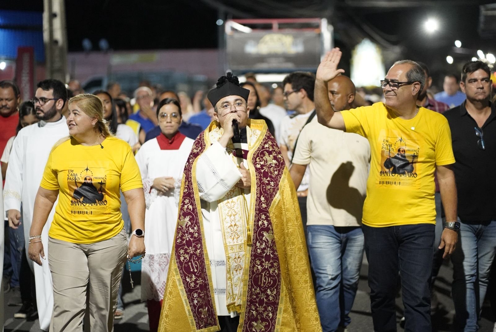 Procissão da Bandeira marca abertura da Festa de Santo Amaro em Jaboatão