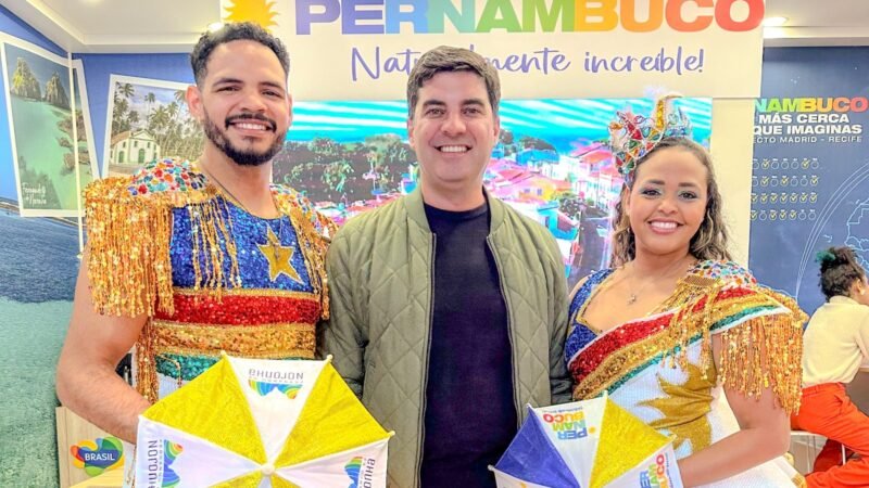 Kaio Maniçoba destaca parceria com Azul, TAP e Iberia que aumentou a frequência de voos semanais ligando Pernambuco à Europa na Fitur 2026, em Madri