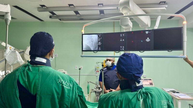 Hemodinâmica do Hospital e Maternidade Santa Maria realiza 38 procedimentos cardiovasculares em menos de 20 dias