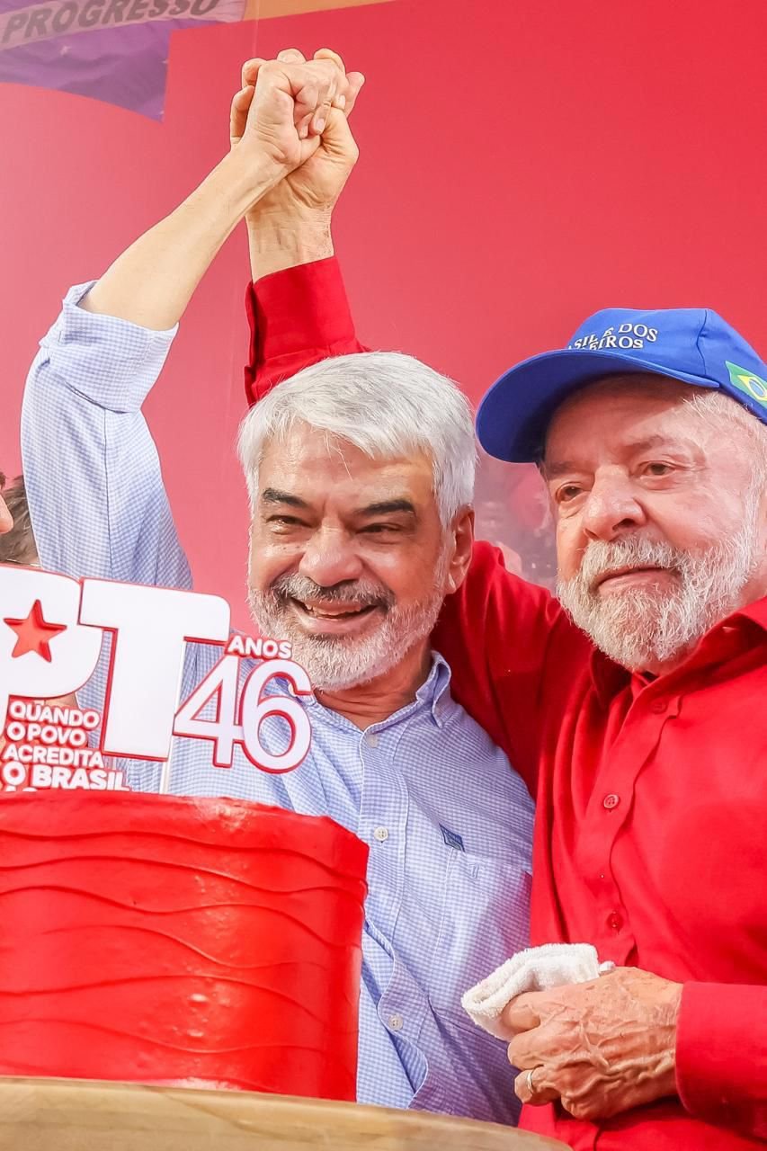 Ao lado de Lula, Humberto celebra 46 anos do PT e reforça prioridades para o futuro