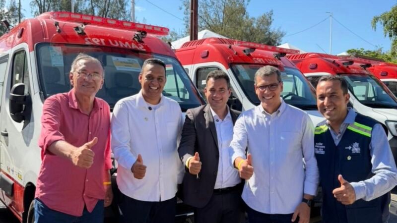 Prefeito de Juazeiro recebe mais três ambulâncias do SAMU, Telesaúde, equipamentos para UBS e reforça a saúde com apoio de Lula e Jerônimo