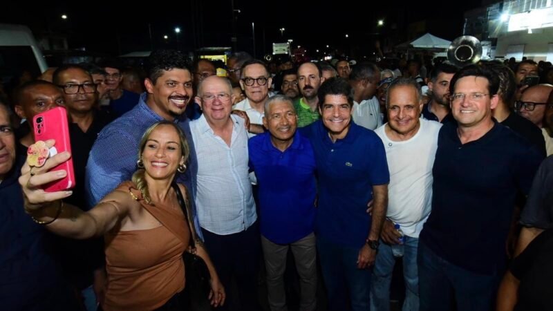 ”As conversas com o senador Angelo Coronel estão evoluindo bem”, diz ACM Neto em Feira de Santana