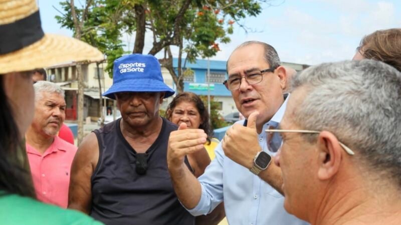Prefeito Mano Medeiros visita obras de requalificação da Academia das Cidades de Barra de Jangada