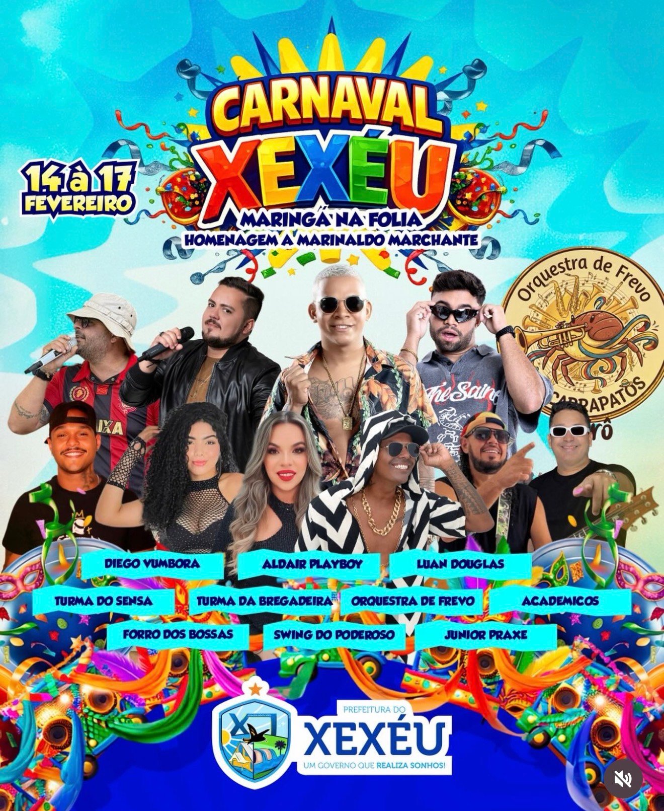 Carnaval Xexéu 2026 promete agitar a Mata Sul com grandes atrações e homenagem especial