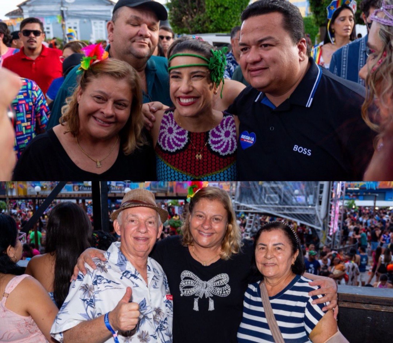 Regina da Saúde prestigia Carnaval de Pesqueira ao lado da governadora, ex-deputado e ex-prefeita do município