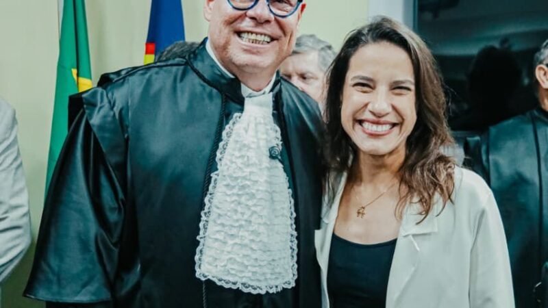 Governadora Raquel Lyra prestigia posse do desembargador Erik Simões como vice-presidente e corregedor do TRE-PE