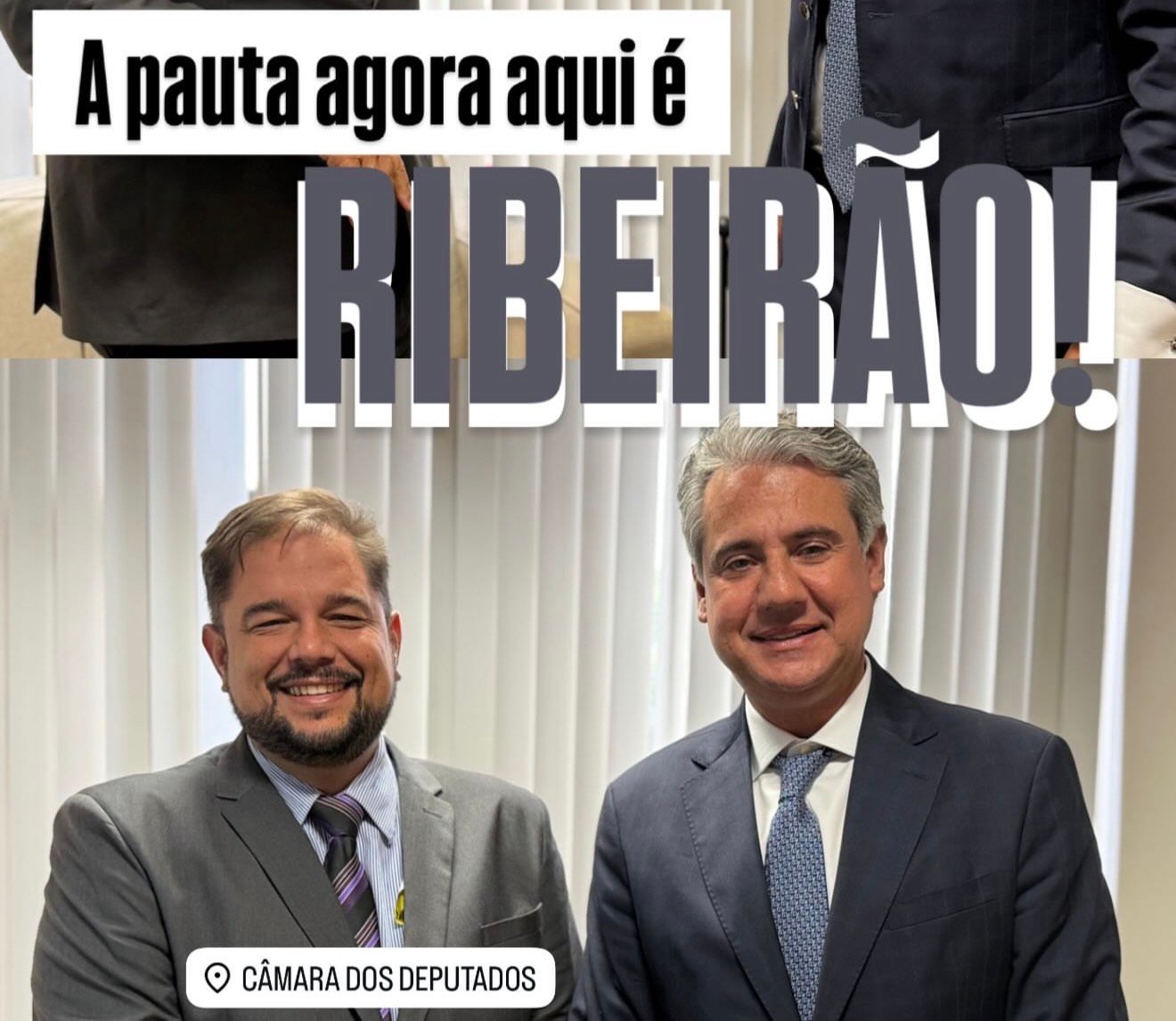 Secretário Arthur Jordão cumpre agenda em Brasília em busca de recursos para Ribeirão ao lado do deputado federal Fernando Monteiro