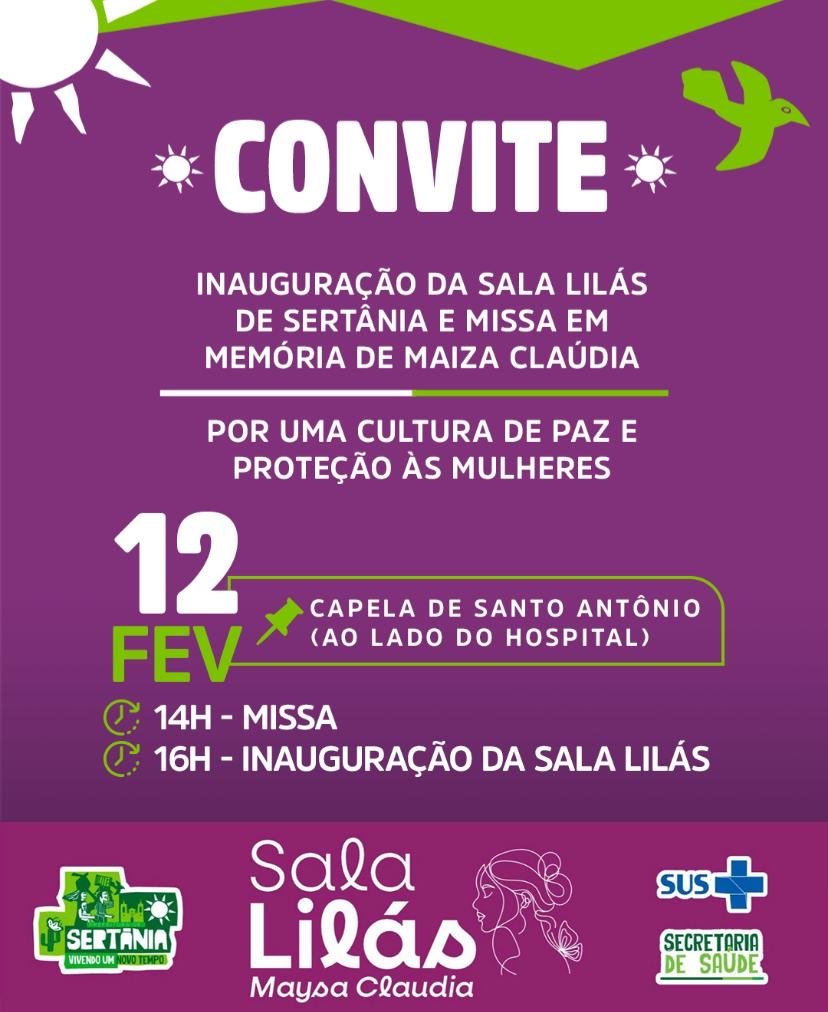 Sertânia passa a contar com a primeira Sala Lilás Intra-hospitalar da VI GERES