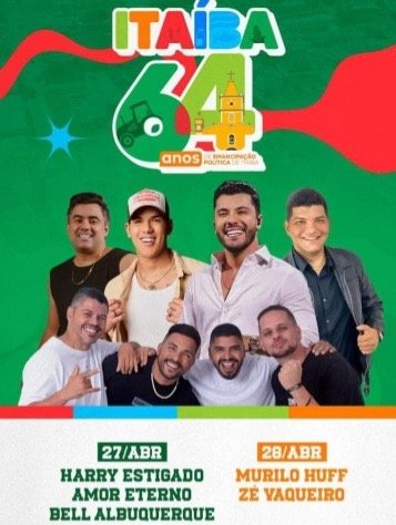 Itaíba celebra 64 anos com programação especial, entregas de obras e grandes shows