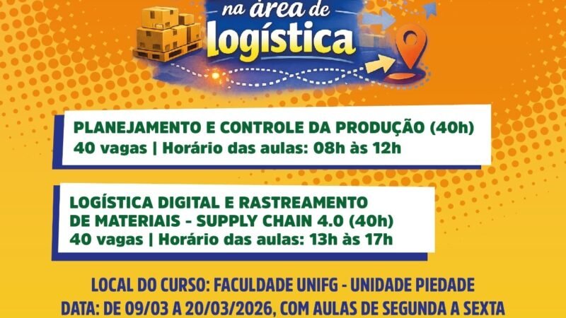Prefeitura do Jaboatão abre 80 novas vagas para cursos na área de logística 
