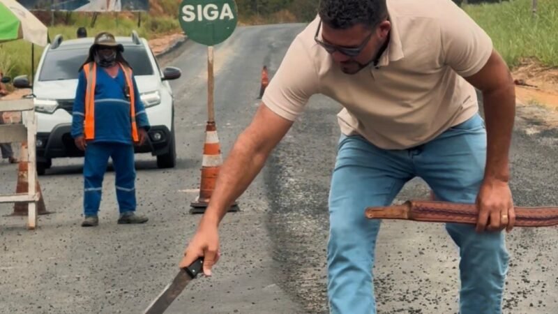 Após cobranças do deputado Abimael Santos, obras da PE-73 saem do papel