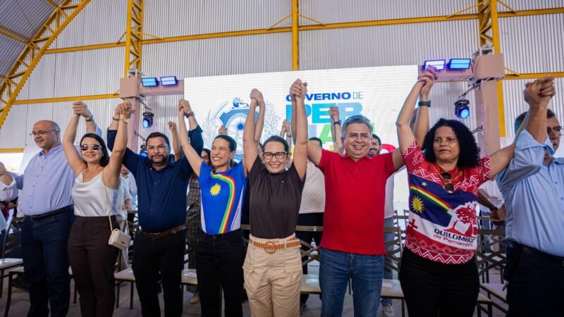 Deputada Débora Almeida acompanha governadora Raquel Lyra na retomada das obras da Cozinha Quilombola em Bom Conselho